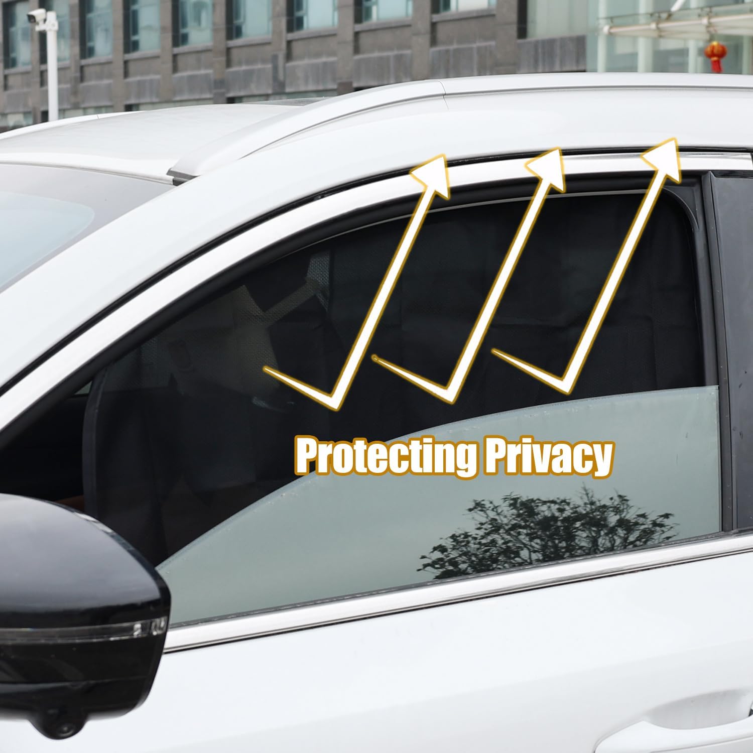 Magnetic Car Sun Shade UV Protection Auto Window Sunshade Side Curtain Summer Protection, Front Window Mesh Sun Visor (20 * 44 * 72cm)