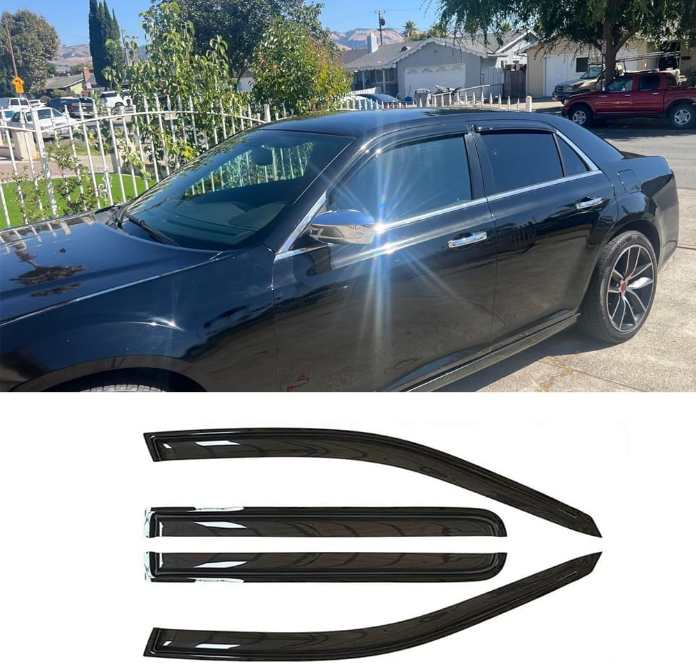Sunproof Waterproof Side Window Wind Deflector, Window Visor fit