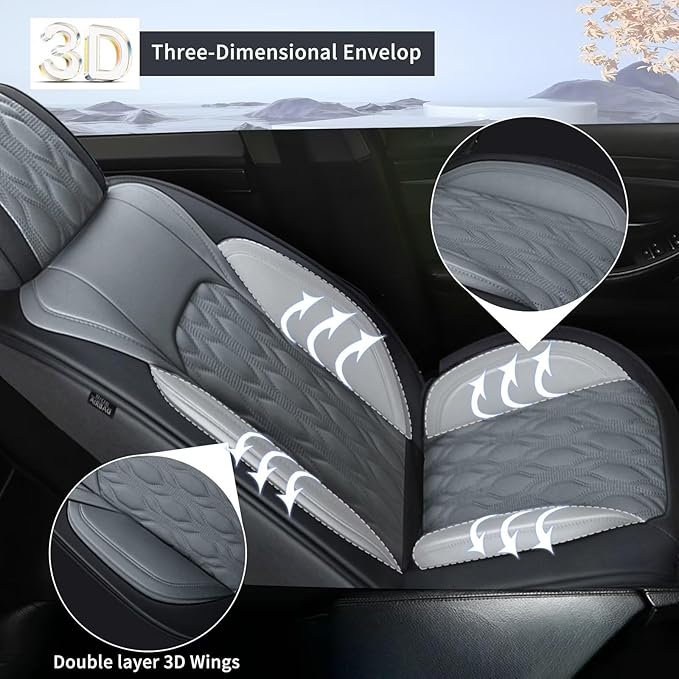 Leather Seat Covers for Car Fit for Toyota Camry 2012-2025 Full Set Car Seat - Image 5