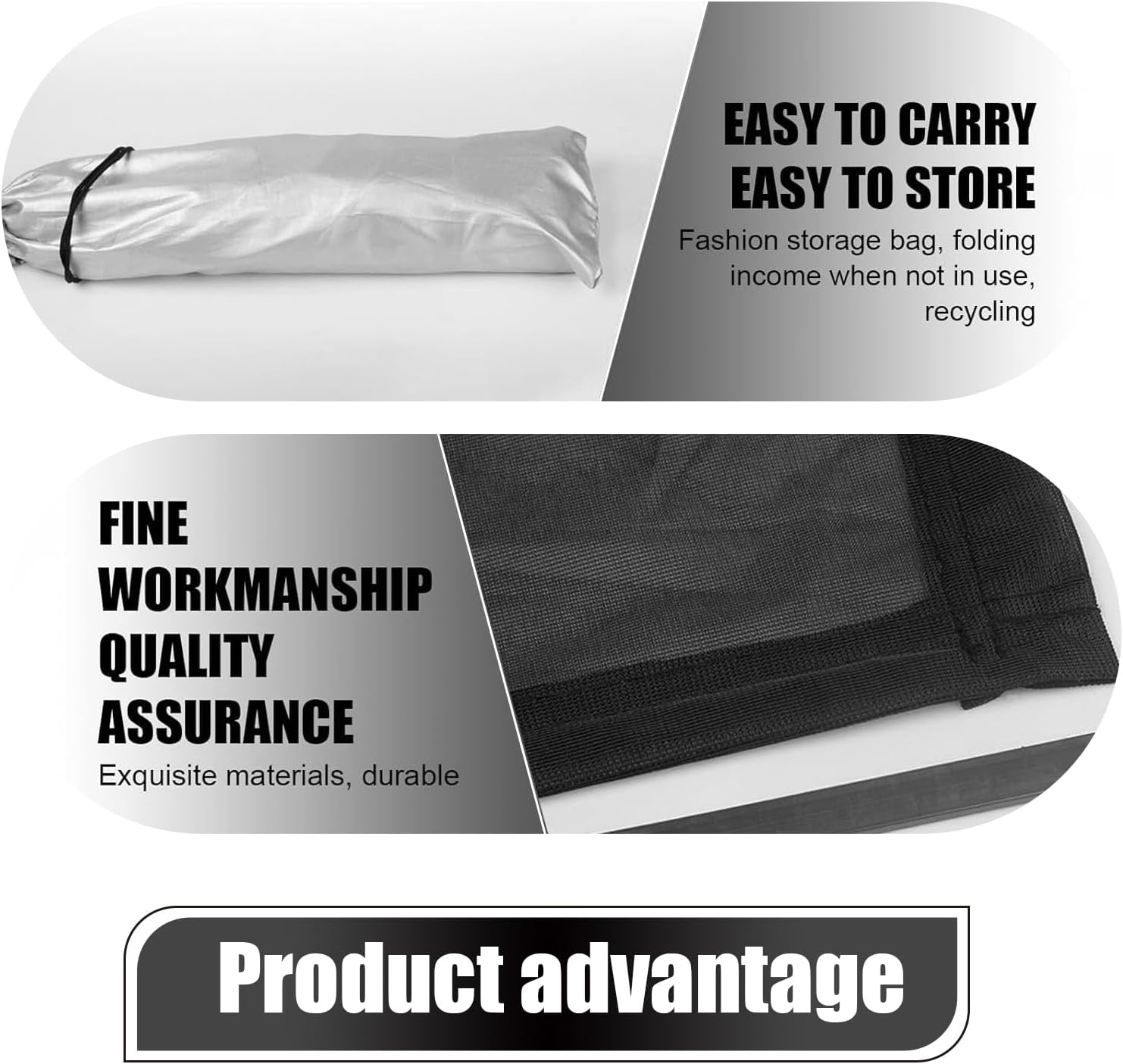 Car Roof Sunroof Sunshade Net, Outdoor Cooling Camping Skylight Ventilation Net, 39.37" x 25.59" Adsorption Sunscreen Heat Insulation Protective Mesh, Universal for Most Vehicles (Black)