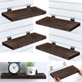 4 Pack Wooden Slatwall Shelf, 16.1" D x 6.7" W x 1.1" H Slatwall Shelves by Landical