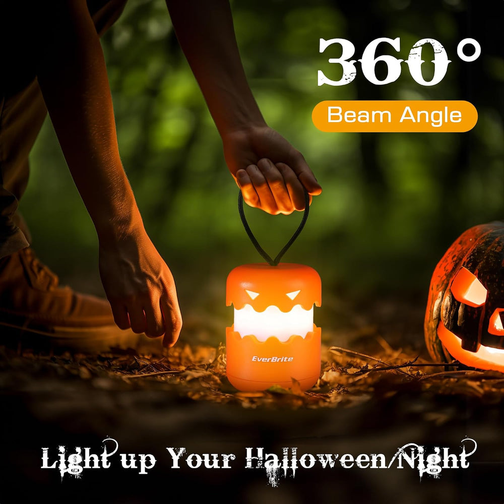 EverBrite 6-Pack Halloween Pumpkin Lantern, Collapsible Jack O Lantern