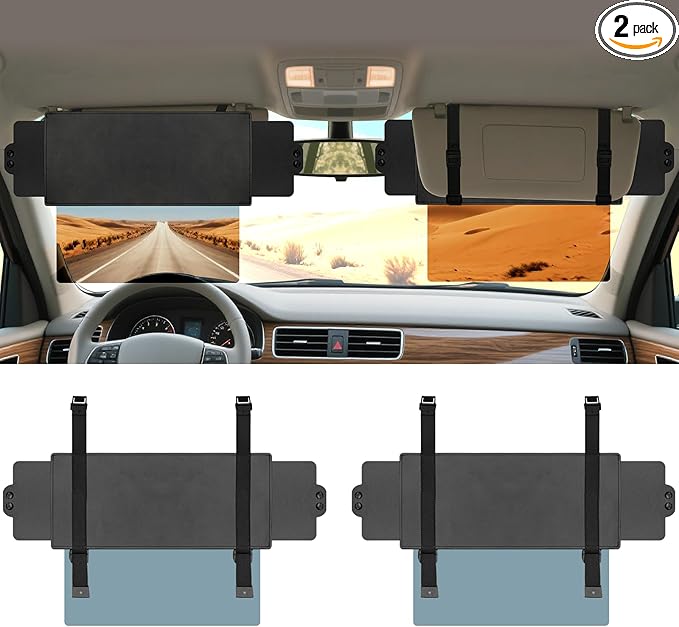 Sun Visor Extender for Car, Visor Extender Sun Blocker, Sun Visor Extension by AutioraHome