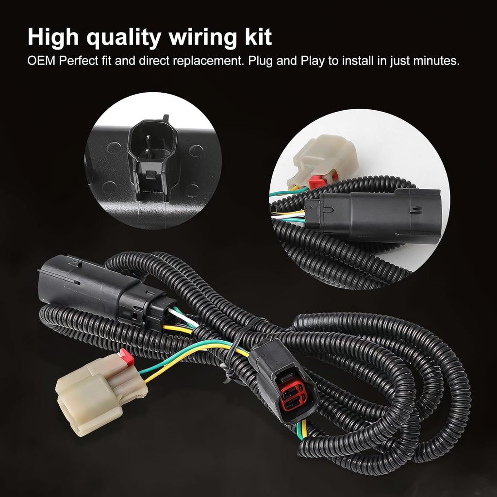 2PCS LED Truck Bed Lights With Wiring Harness, 40-SMD Truck Bed Cargo Lamp Compatible with Ford 2015-2024 F150, 2017-2024 F150 Raptor F250 F350 Super Duty, 6000K White