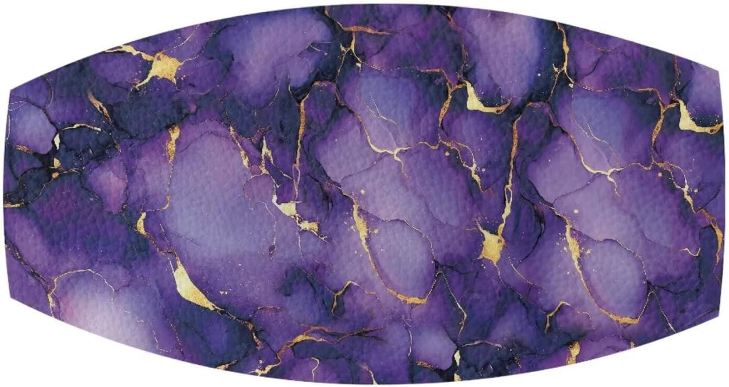 Dirt Bike Seat Cover 1 Piece Leather Motorcycle Seat Cover Anti-Scratch Easy to Clean for E Dirt Pit Bike Ebike Motocross Motorcycle Enduro, Purple Gold Marble