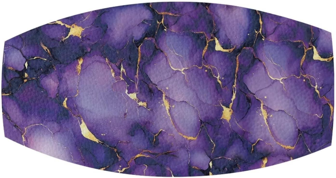 Dirt Bike Seat Cover 1 Piece Leather Motorcycle Seat Cover Anti-Scratch Easy to Clean for E Dirt Pit Bike Ebike Motocross Motorcycle Enduro, Purple Gold Marble