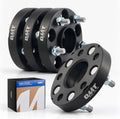 Orion Motor Tech 5x4.5 Hub Centric Wheel Spacers, 1" Black Wheel Spacers with M12x1.5 Studs Compatible with Honda Accord Honda Civic Honda CRV Acura RSX Acura TL, 64.1mm Bore Wheel Spacer Kit, 4pcs