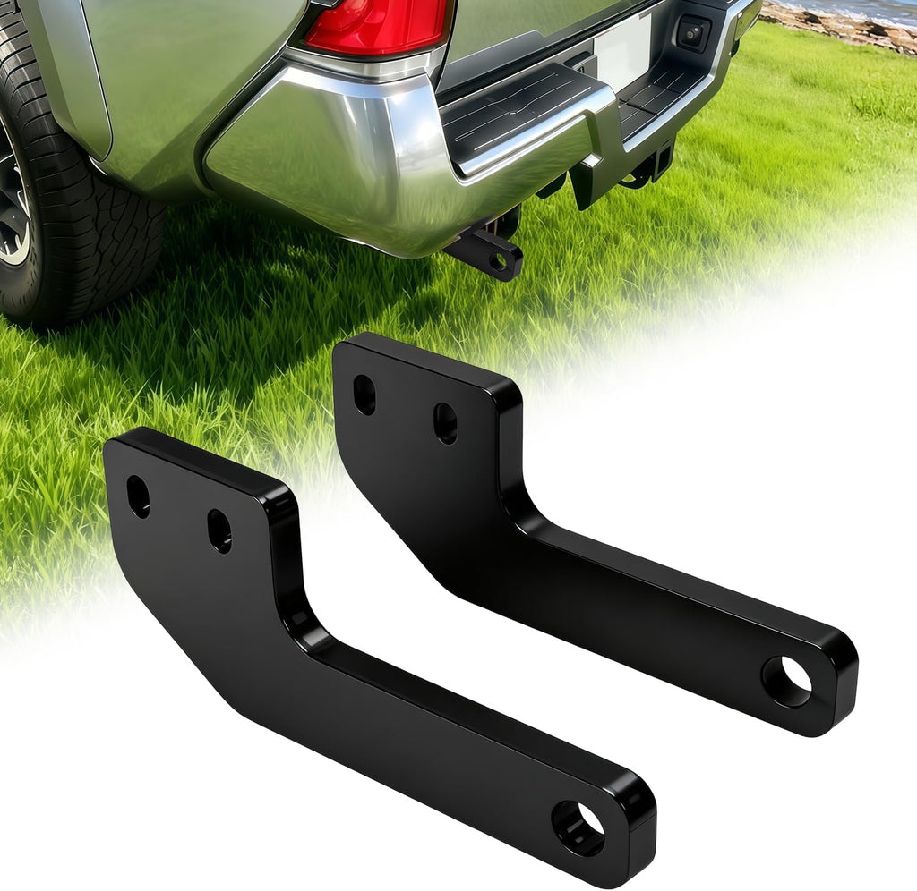 Rear Tow Hooks Kit, Rear Recovery Points for 2024 2025 Toyota Tacoma, 2PCS Steel Construction Recovery Points Hooks, Black Tow Hook