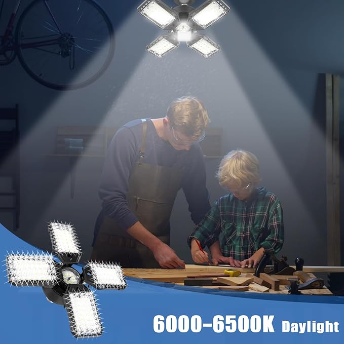 LED Garage Lights Bulb 2 Pack - 120W - Image 6