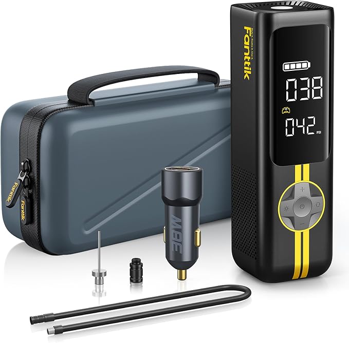 Fanttik X8 APEX EV Tire Inflator Portable Air Pump, 2X Faster Inflation by FANTTIK%C2%AE