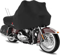 420D Motorcycle Half Cover-Outdoor Waterproof All Weather Protection Lightweight Half Cover,Black XL Size for Most Touring Models Harley Davidson,Honda Goldwing,Road King Street Glide