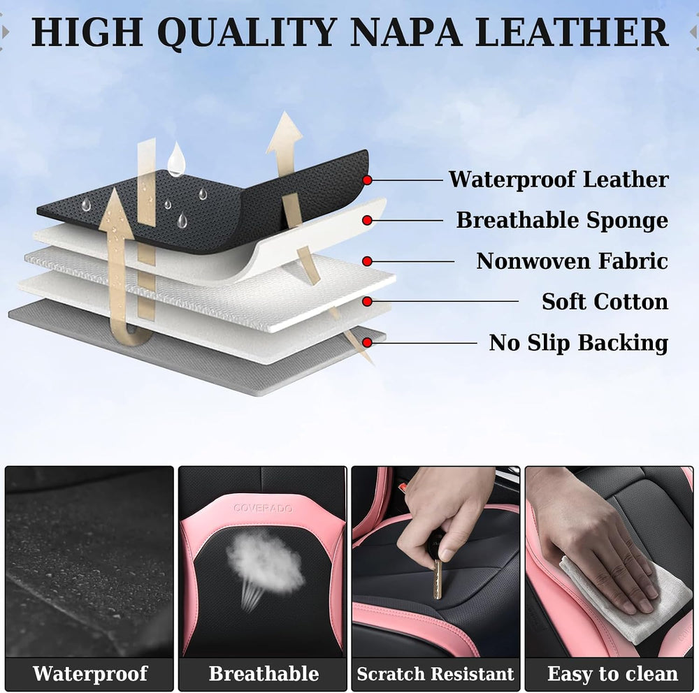 Coverado Seat Covers, Car Seat Covers Front Seats, Nappa Leather Seat Covers ...