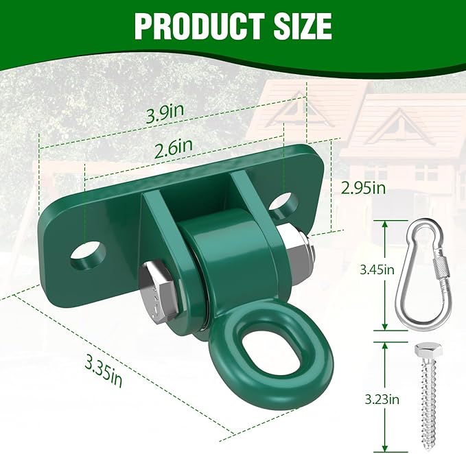 BETOOLL Swing Hangers with Bearing, Heavy Duty Porch Swing Hanging Kit - Image 5