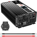 Xijia 1500W Pure Sine Wave LCD-Display DC 24V Inverter AC 120V 60HZ Solar by XIJIA
