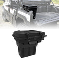 Rear Cargo Box for Kawasaki Mule Pro FXT DXT DX FX 2015-2026, 20L Waterproof Storage Bin with Latches, Heavy Duty PP Tool Organizer Rear Bed Tool Box for Kawasaki Mule PRO FX Accessories