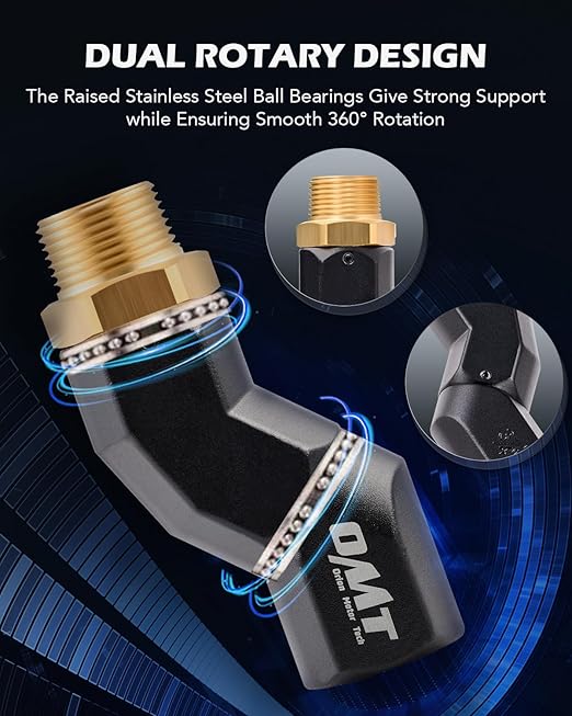 Orion Motor Tech Fuel Hose Nozzle Swivel, 3/4" Dual NPT Threads Fuel Transfer - Image 4