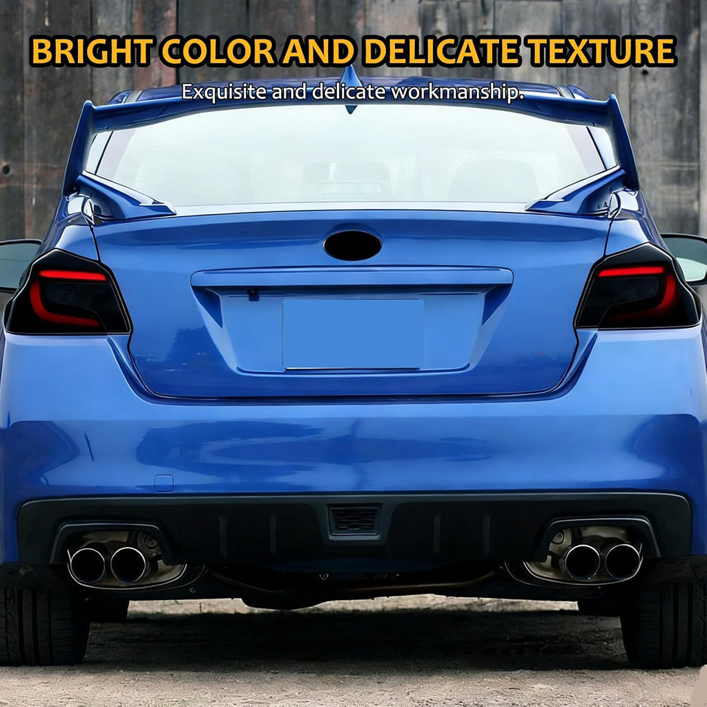 HAPPYHORSE Car Rear Tail Light Cover Trim Compatible with Subaru WRX/STI 2015-2021 ，ABS Smoked Taillight Shell Trim Cover，Rear Tail lamp Protection Cover Decorative Accessories