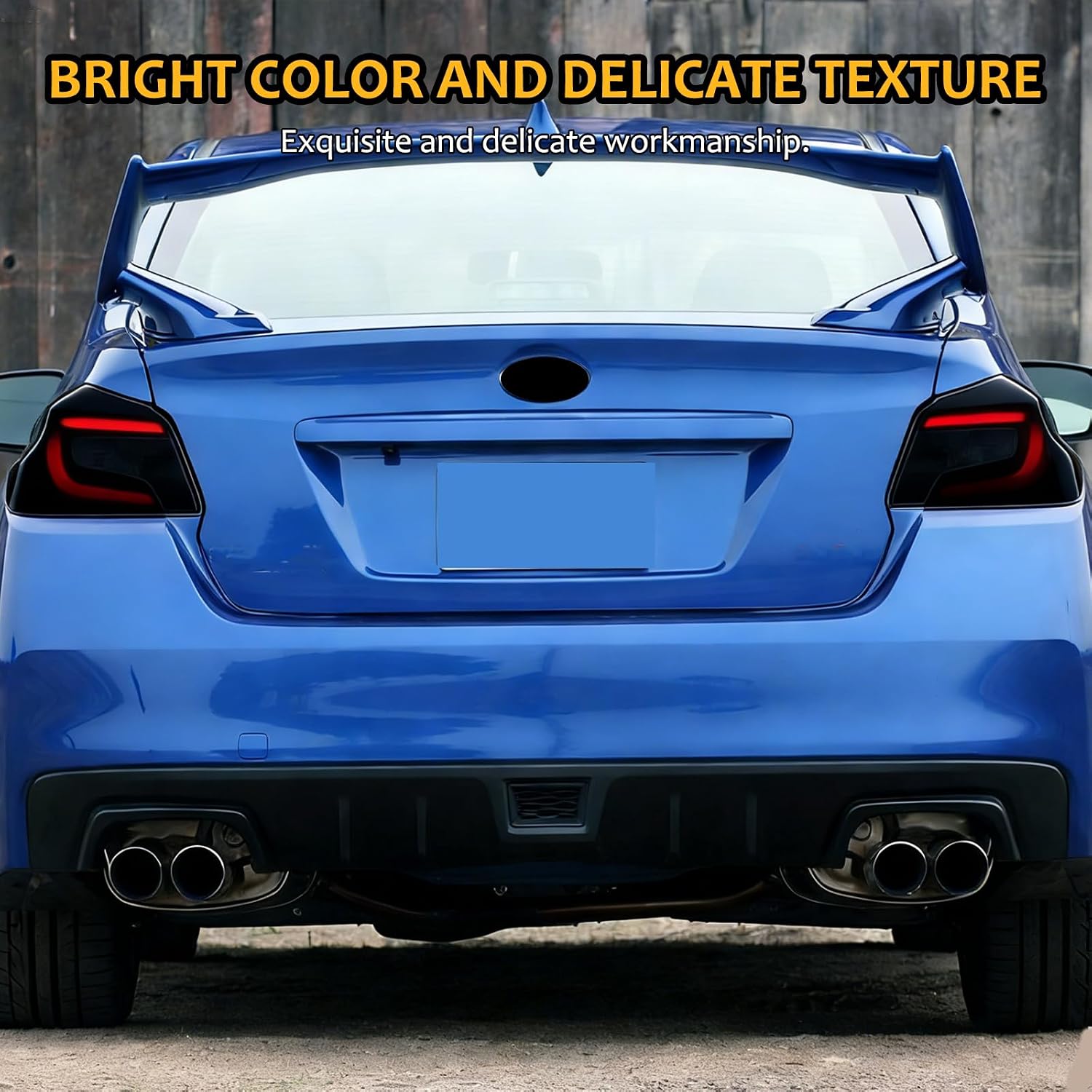 HAPPYHORSE Car Rear Tail Light Cover Trim Compatible with Subaru WRX/STI 2015-2021 ，ABS Smoked Taillight Shell Trim Cover，Rear Tail lamp Protection Cover Decorative Accessories