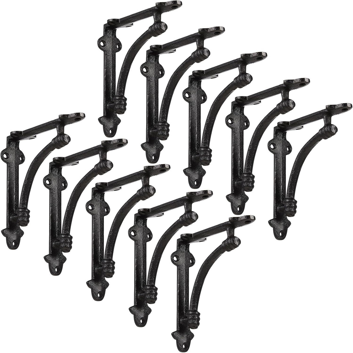 gisafai 10 pcs decorative shelf brackets 5.5 inch, main product view