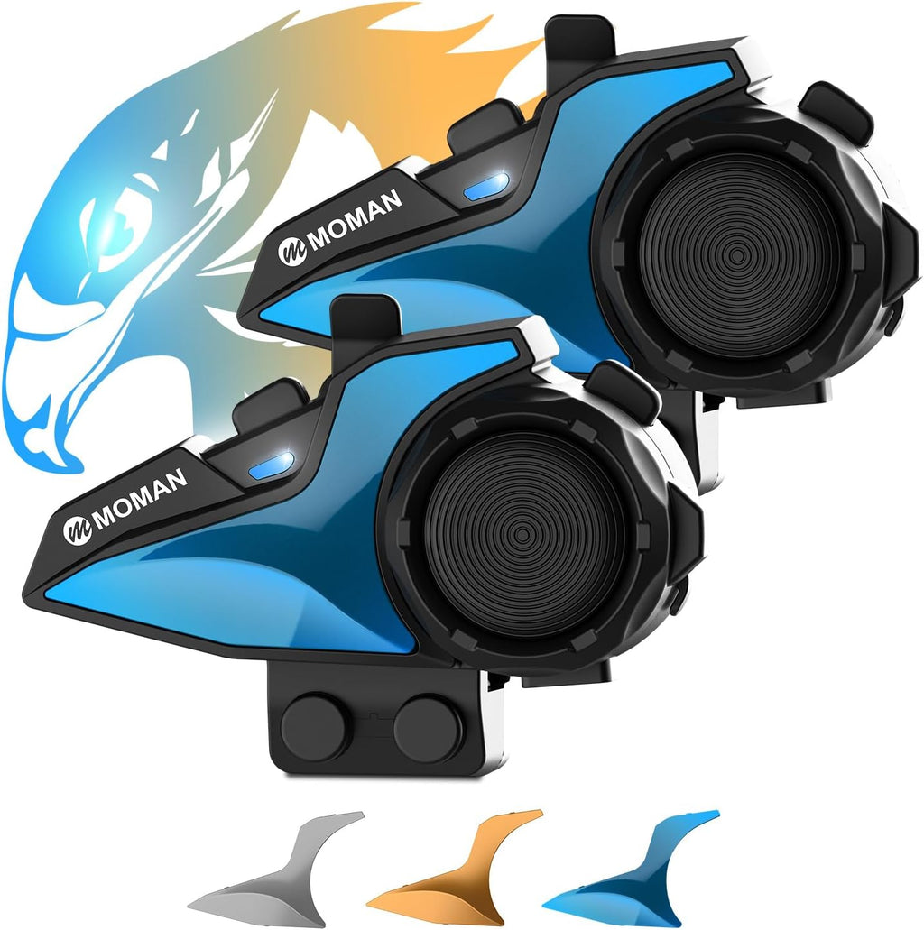 Motorcycle Intercom Headset, Moman H2E Eagle-Like Communication System