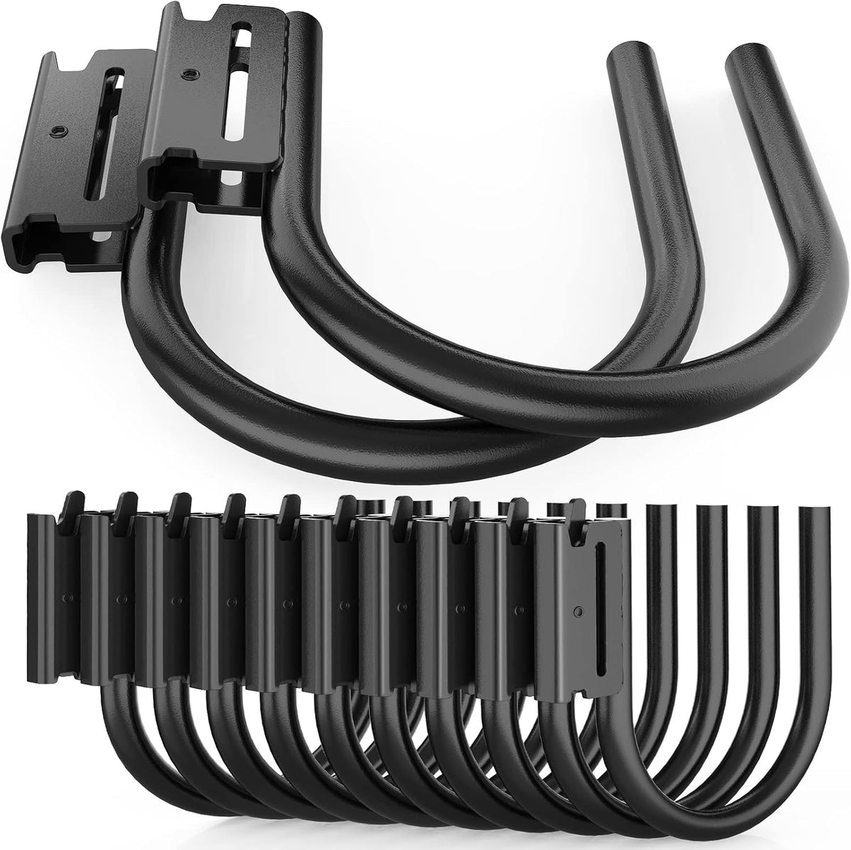 10PCS Heavy Duty E Track J Hooks，Large Steel 5" J Hook E Track Accessories