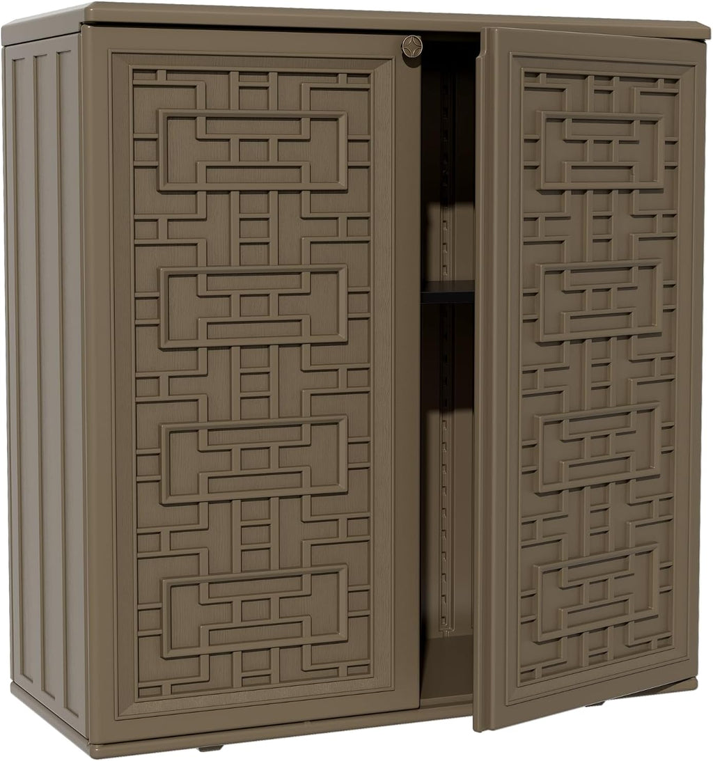 zzm hdpe outdoor storage shed, outdoor plastic storage, main product view