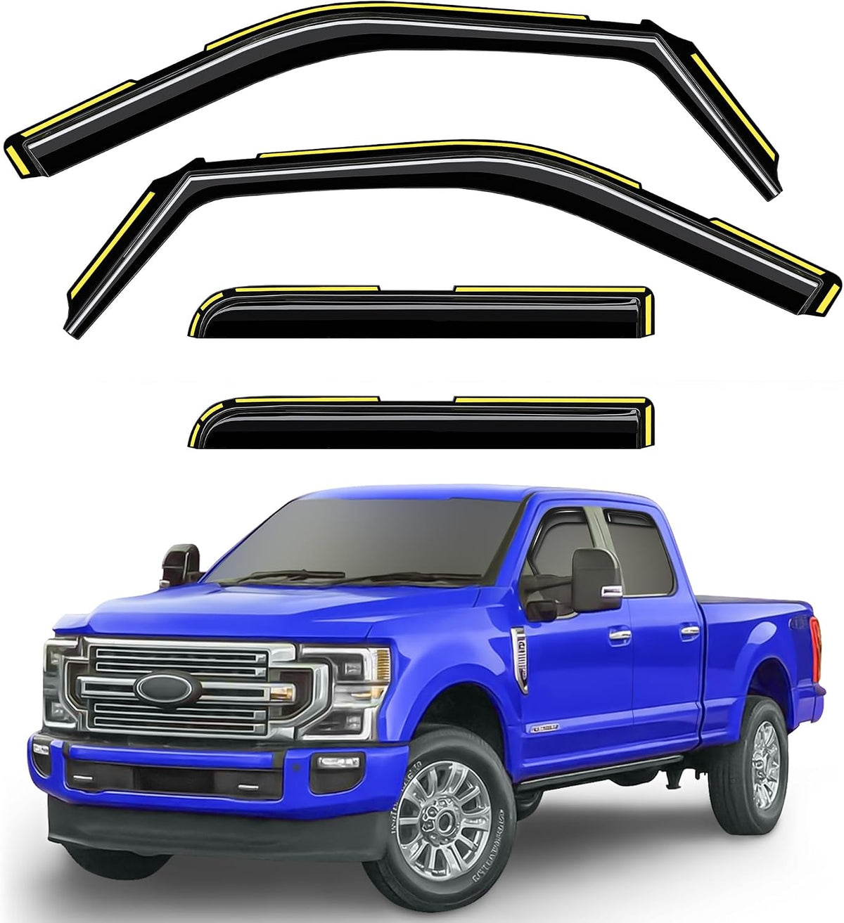 in-Channel Window Rain Guards Fit