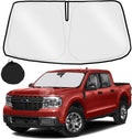 Mabett Windshield Sun Shade for Ford Maverick 2022-2025 2026, Foldable Car Front Window Sunshade, Interior Maverick Accessories for Summer