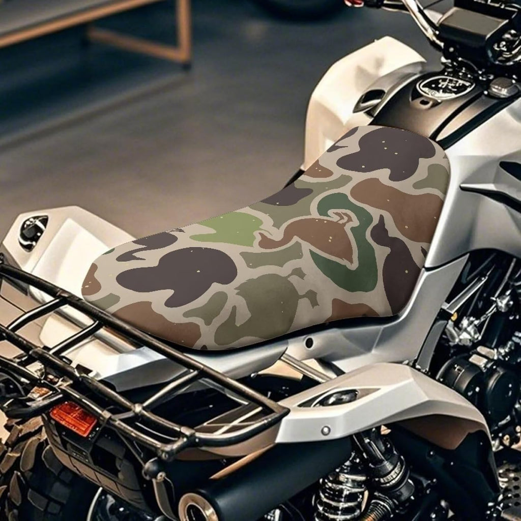 Camouflage Duck ATV Seat Cover Waterproof Soft 4-Wheeler Seat Cushion Covers Breathable Compatible with Most ATV for Sportsman, Rancher, Foreman, Scrambler