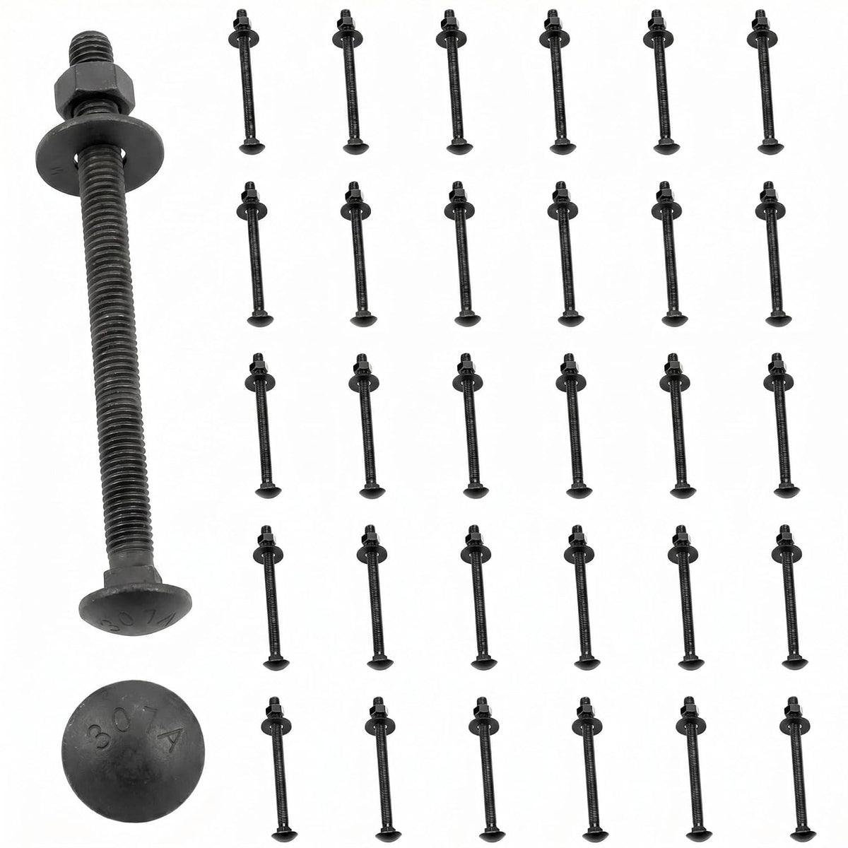 therwen 30 pack 1/2" x 6-1/2" black ceramic, main product view
