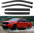 Window Visors Rain Guards for 2019 2020 2021 2022 2023 Ford Ranger Supercrew