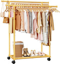 sakugi double rods clothes rack - metal clothing, main product view