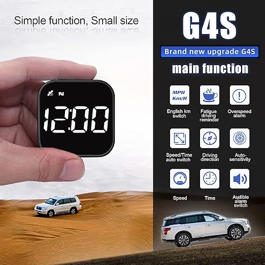 G4S Digital GPS Speedometer, Car HUD Heads Up Display - Image 3