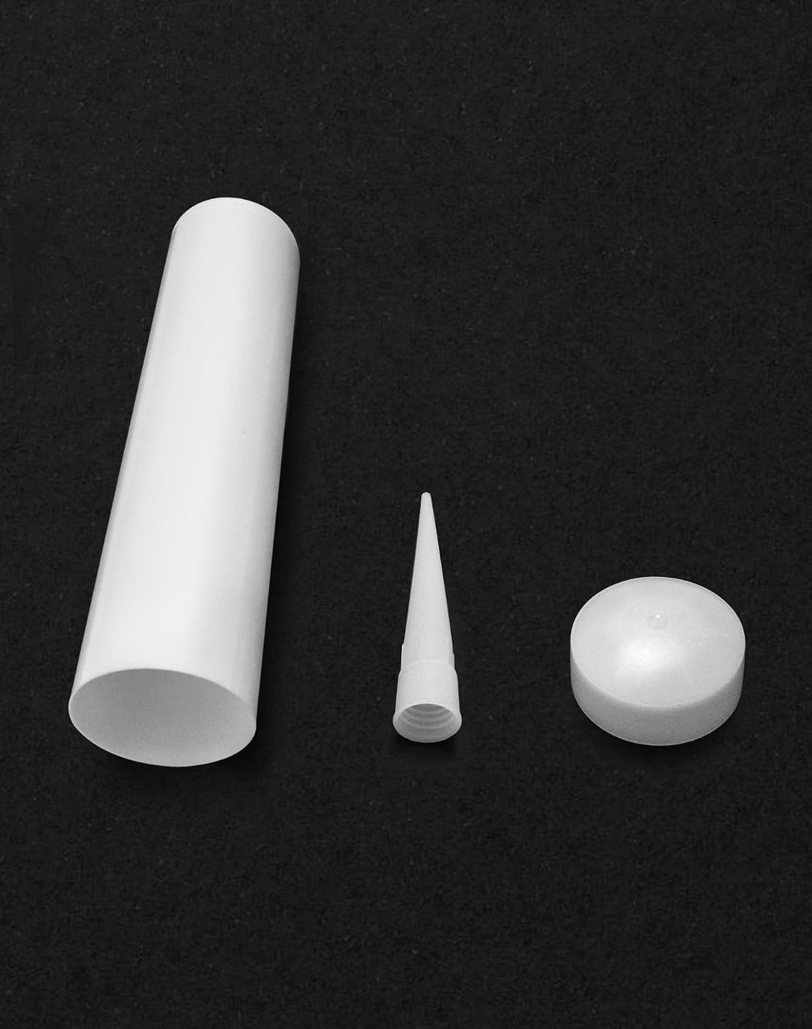 qwork empty caulk tube, 20 pack 10 oz., side view