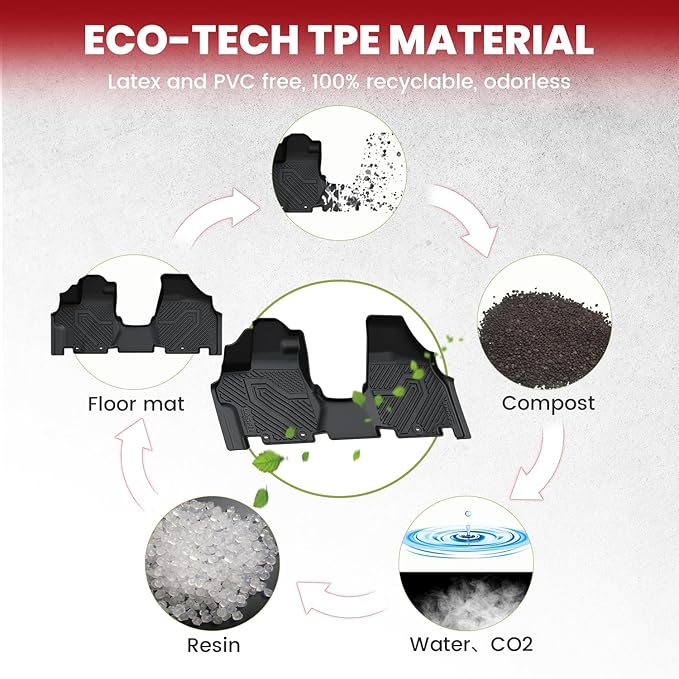 LASFIT Floor Mats & Trunk Mat for Honda Odyssey 2011 2012 2013 2014 2015 2016 - Image 7