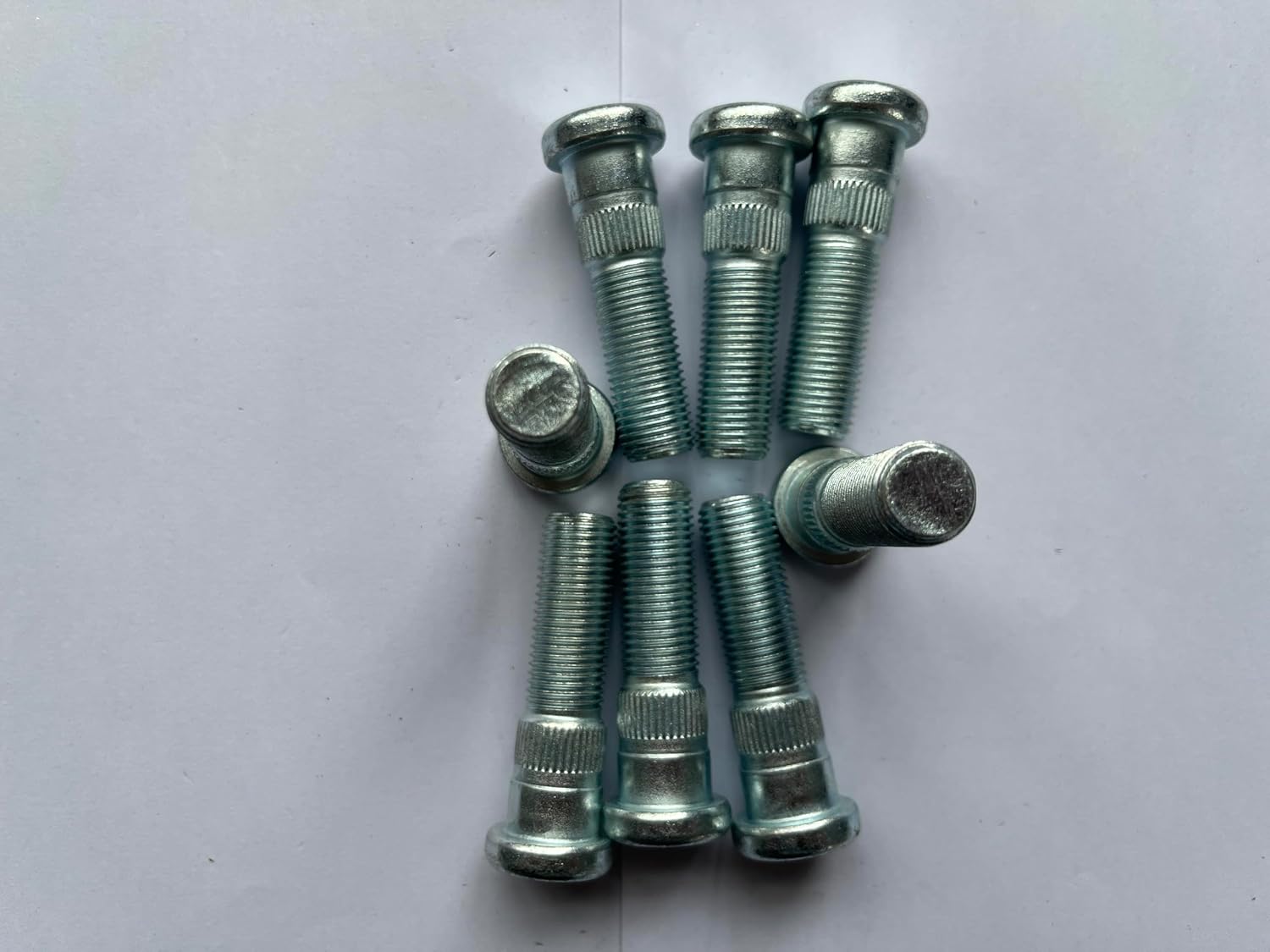 8Pcs M14*1.5 Serrated Front Wheel Lug Stud 610-332 16mm Knurl, 54.5mm Length Replacement for 1988-2000 Chevrolet GMC K2500 K3500