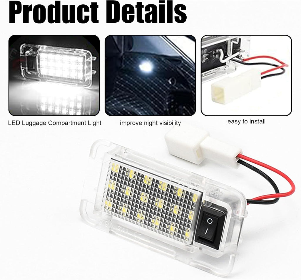 LED Luggage Compartment Light Fits for Toyota RAV4,Trunk Ceiling Lights Lamps,Decorative Atmosphere Lamp,Interior Replacement LED Lights Lamps,Car Accessories (for Toyota RAV4 2022-2025)