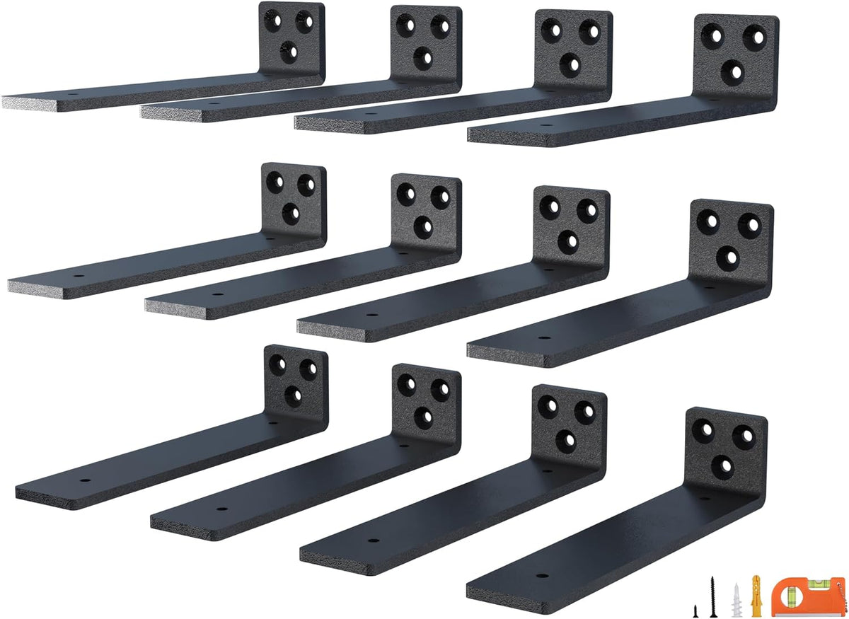 neodrop 8 inch floating shelf brackets, heavy duty, main product view