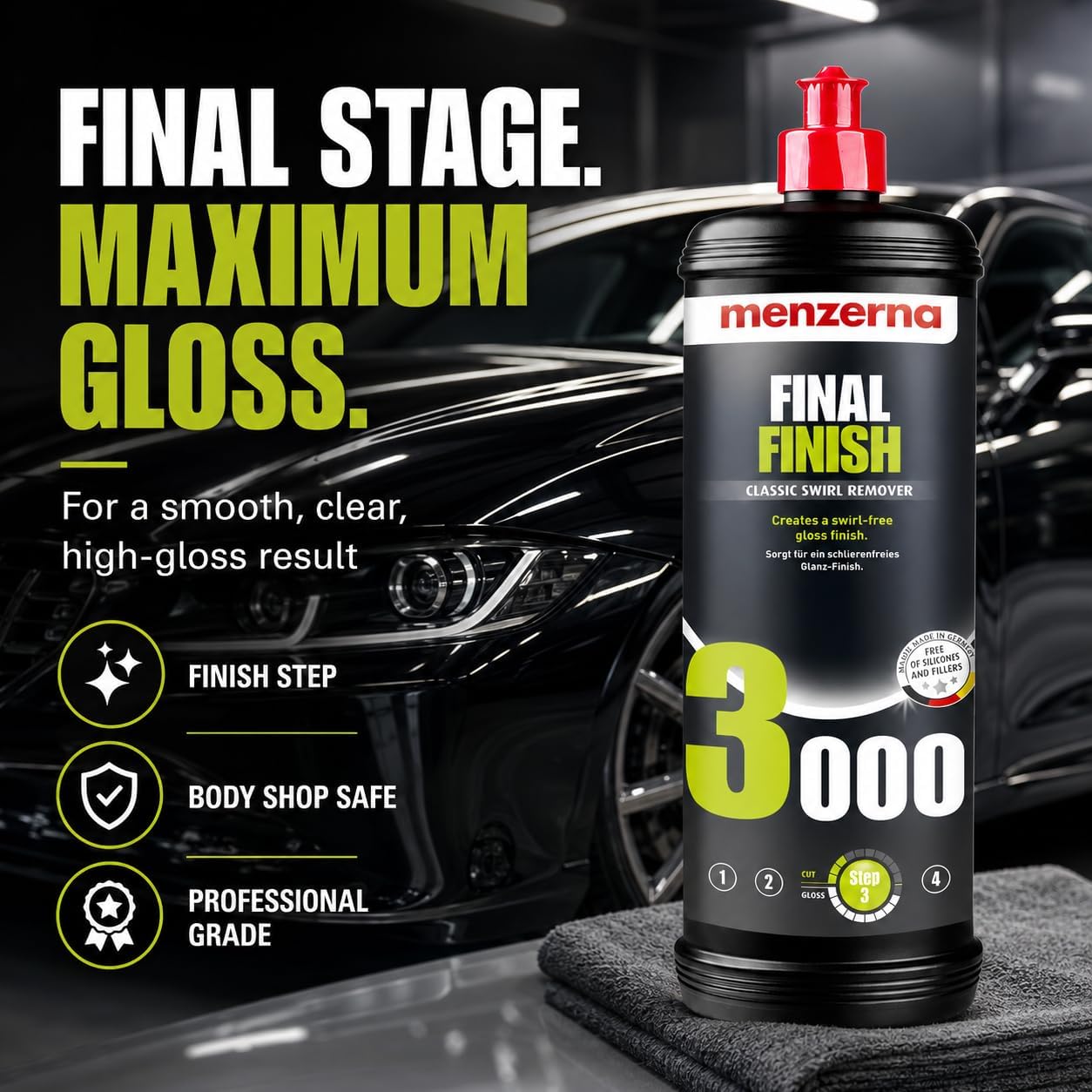 Menzerna SF3000 Super Finish 3000, 32 oz.
