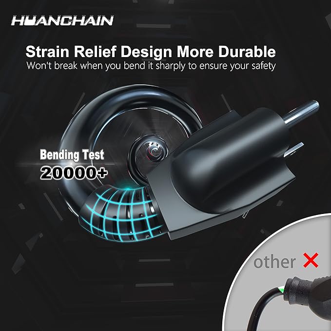 HUANCHAIN Black Outdoor Extension Cord 100 FT Waterproof, Flexible 16/3 Gauge - Image 3