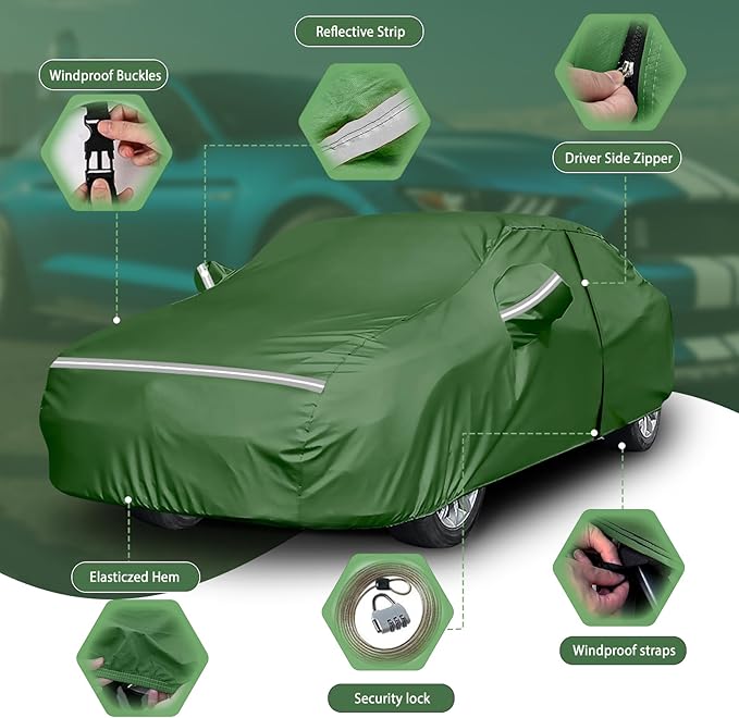 BOSSTONE Car Cover Custom Fit for Mazda MX-5 Miata 1989-2025, Waterproof All - Image 5