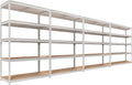 HOMEDANT White 5 Tier Laminated Boltless Heavy Duty Garage Storage Adjustable by TheBestOrganizingSolution