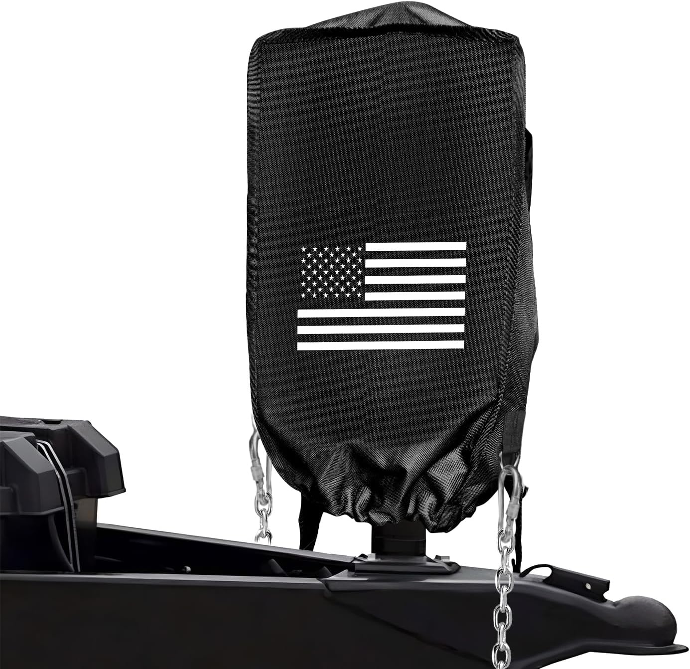 RV Electric Tongue Jack Cover, 600D Oxford Fabric Waterproof Protective, Travel Trailer Accessories for Outside Protection, Universal Trailer Jack Protective Cover for Outside Parts RV Accessories.