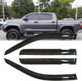 4pcs Outside Mount Style Sun Rain Guard Durable Side Window Wind Deflectors by Deebior