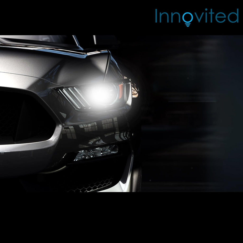 Innovited H11 H9 H8 6000K HID Xenon bulb bundle with 2 x 35W Slim AC Digital Ballast - Diamond White