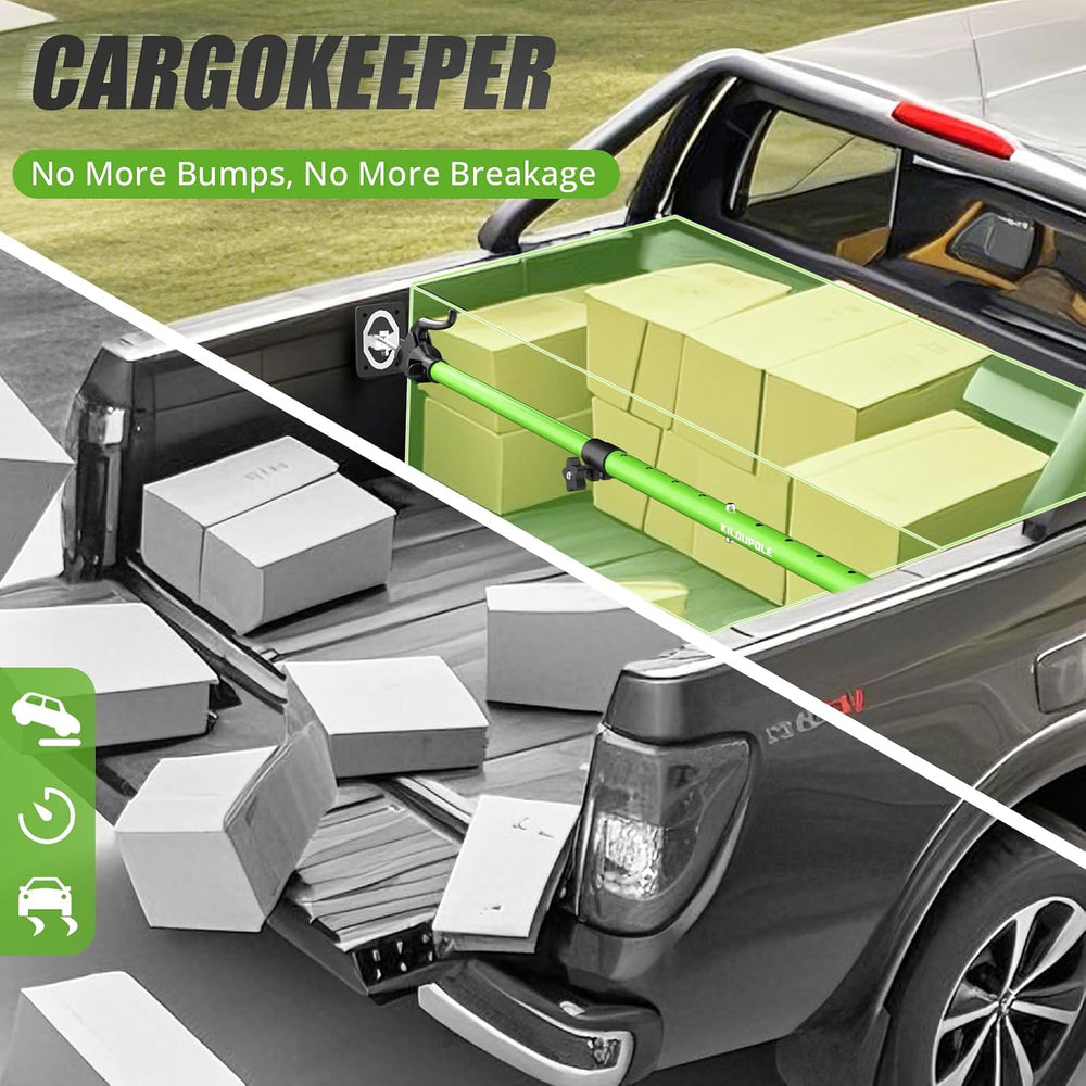 KILOUPOLE Adjustable Cargo Bars, 40" to 79" Non-Slip Truck Bed Divi...