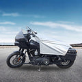GARGOYLE BELLS Motorcycle Cover Seat Shade Cover Bike Covers Lightweight Half Covers Outdoor Sun Protection All Season Fits Various Motorcycle Models - Silver, L