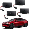 LOWEEY Car Door Lights Logo Projector, Tesla Accessories for Model Y 3 X S | 4K HD Puddle Lights Compatible with Model Y Juniper Model 3 Highland S X, Ultra-Bright No Fade 3D Laser Welcome Light(4 Pack)