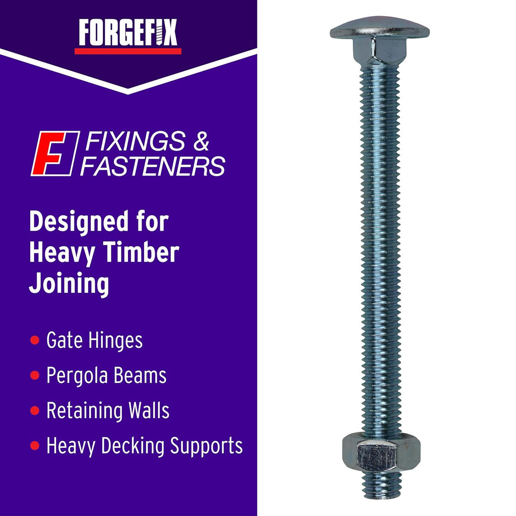 forgefix carriage bolts | m12 x 240mm | shown in use