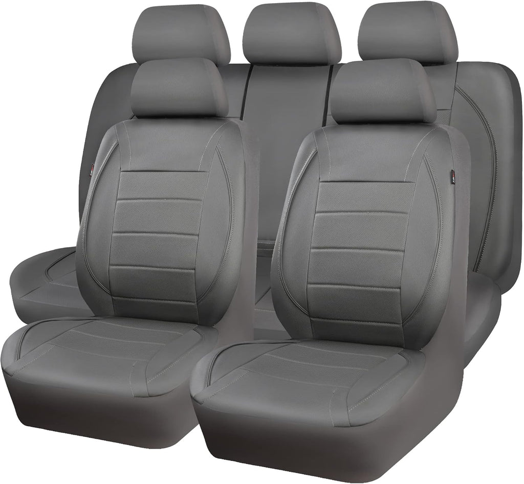 car pass piping faux leather car seat cover, view 9